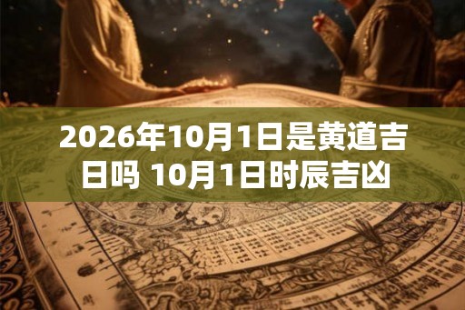 2026年10月1日是黄道吉日吗 10月1日时辰吉凶