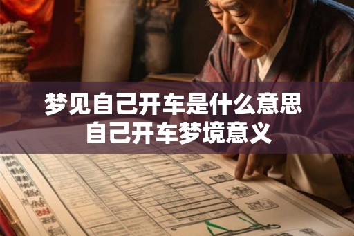 梦见自己开车是什么意思 自己开车梦境意义