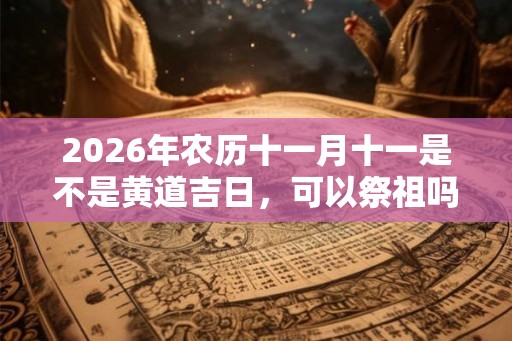 2026年农历十一月十一是不是黄道吉日,可以祭祖吗? 2026年农历十一月十一是不是黄道吉日,可以祭祖吗?