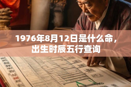 1976年8月12日是什么命,出生时辰五行查询 1976年8月12日是什么命,出生时辰五行查询