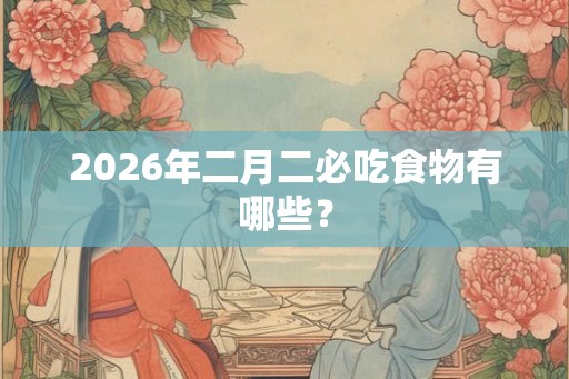 2026年二月二必吃食物有哪些? 2026年二月二必吃食物有哪些?