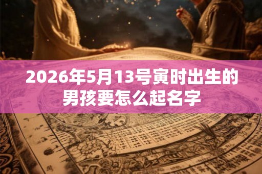 2026年5月13号寅时出生的男孩要怎么起名字