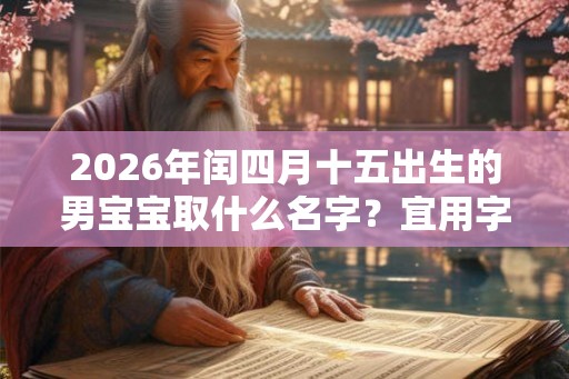 2026年闰四月十五出生的男宝宝取什么名字？宜用字有什么？