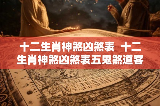 十二生肖神煞凶煞表  十二生肖神煞凶煞表五鬼煞道客巴巴