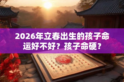 2026年立春出生的孩子命运好不好?孩子命硬? 2026年立春出生的孩子命运好不好?孩子命硬?