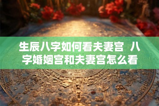 生辰八字如何看夫妻宫 八字婚姻宫和夫妻宫怎么看 生辰八字如何看夫妻宫 八字婚姻宫和夫妻宫怎么看