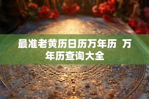 最准老黄历日历万年历  万年历查询大全