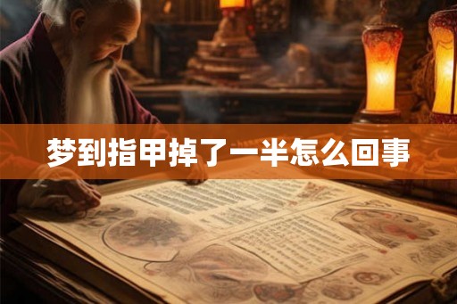 梦到指甲掉了一半怎么回事