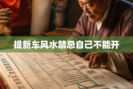 提新车风水禁忌自己不能开