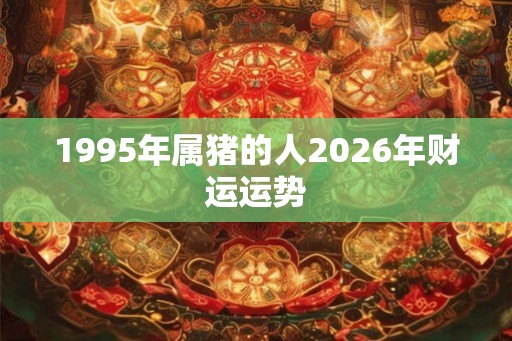 1995年属猪的人2026年财运运势