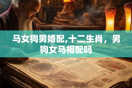 马女狗男婚配,十二生肖，男狗女马相配吗