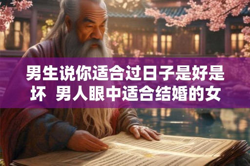 男生说你适合过日子是好是坏 男人眼中适合结婚的女人 男生说你适合过日子是好是坏 男人眼中适合结婚的女人
