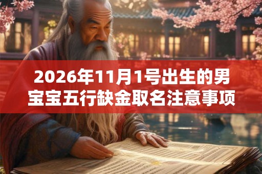 2026年11月1号出生的男宝宝五行缺金取名注意事项