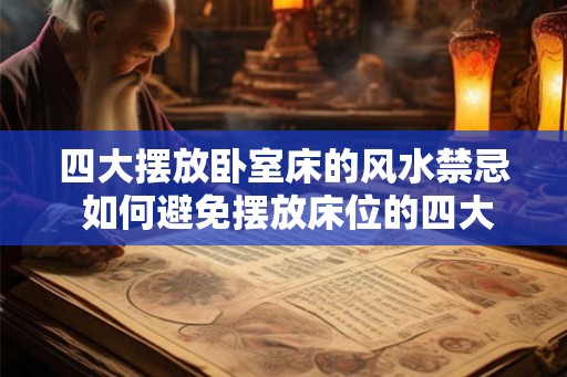 四大摆放卧室床的风水禁忌 如何避免摆放床位的四大风水禁忌