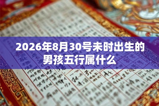 2026年8月30号未时出生的男孩五行属什么