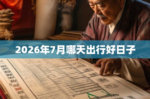 2026年7月哪天出行好日子