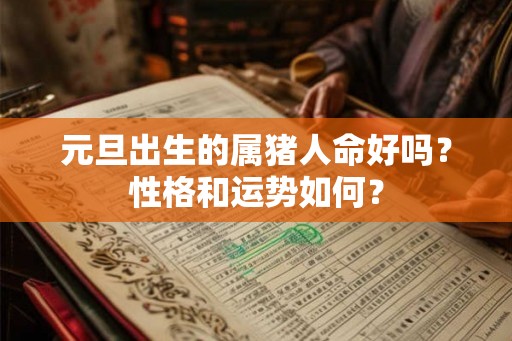元旦出生的属猪人命好吗？性格和运势如何？