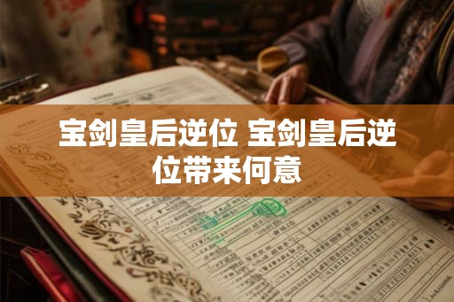 宝剑皇后逆位 宝剑皇后逆位带来何意