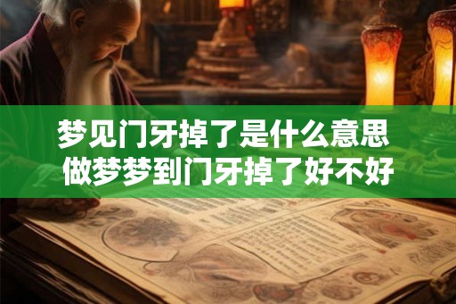 梦见门牙掉了是什么意思 做梦梦到门牙掉了好不好