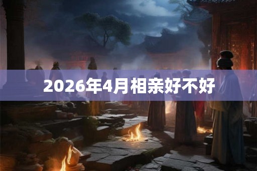 2026年4月相亲好不好