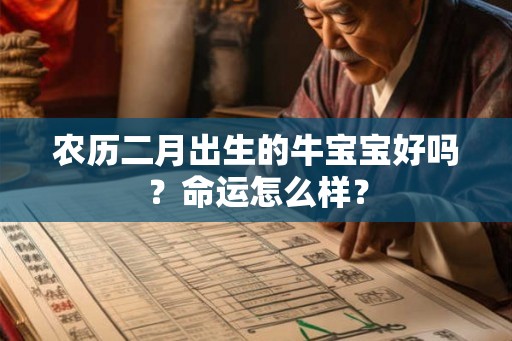 农历二月出生的牛宝宝好吗?命运怎么样? 农历二月出生的牛宝宝好吗?命运怎么样?