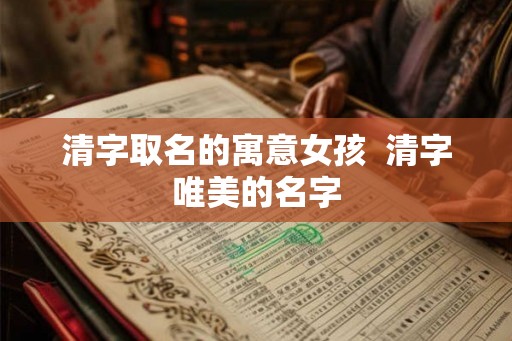 清字取名的寓意女孩  清字唯美的名字