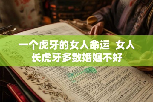 一个虎牙的女人命运 女人长虎牙多数婚姻不好 一个虎牙的女人命运 女人长虎牙多数婚姻不好