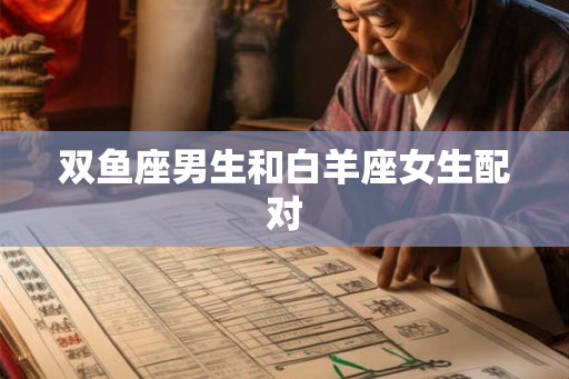 双鱼座男生和白羊座女生配对
