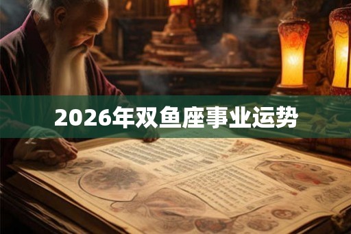 2026年双鱼座事业运势 2026年双鱼座事业运势