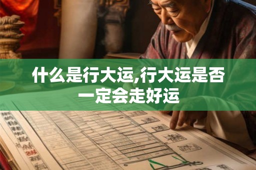 什么是行大运,行大运是否一定会走好运