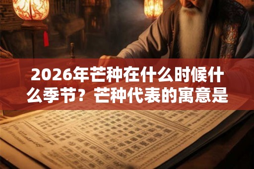2026年芒种在什么时候什么季节?芒种代表的寓意是什么? 2026年芒种在什么时候什么季节?芒种代表的寓意是什么?