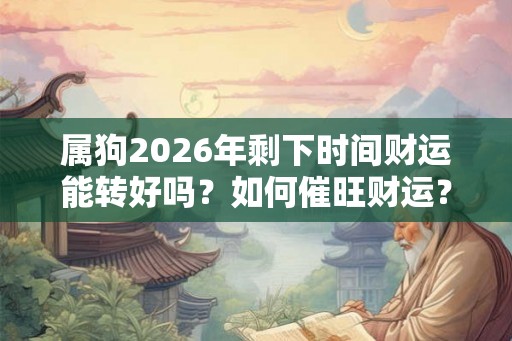 属狗2026年剩下时间财运能转好吗?如何催旺财运? 属狗2026年剩下时间财运能转好吗?如何催旺财运?