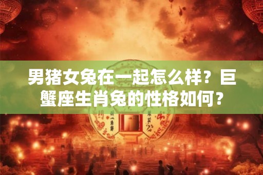 男猪女兔在一起怎么样？巨蟹座生肖兔的性格如何？