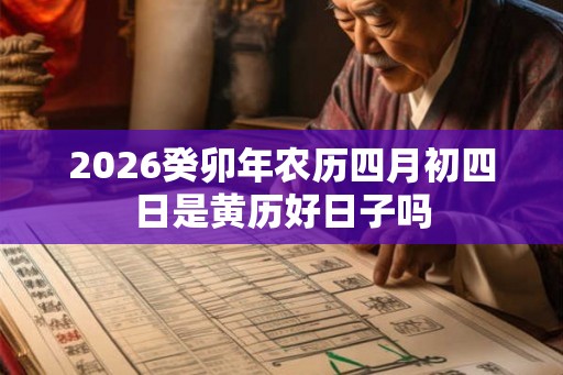 2026癸卯年农历四月初四日是黄历好日子吗 2026癸卯年农历四月初四日是黄历好日子吗