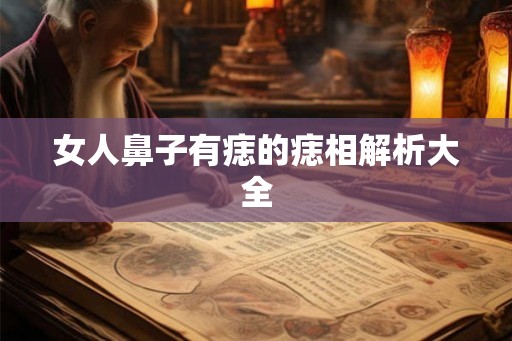 女人鼻子有痣的痣相解析大全