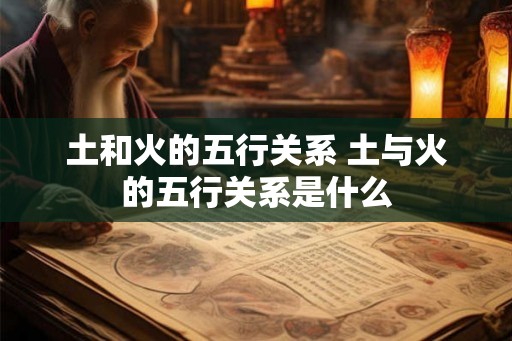 土和火的五行关系 土与火的五行关系是什么 土和火的五行关系 土与火的五行关系是什么
