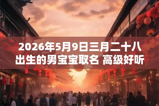 2026年5月9日三月二十八出生的男宝宝取名 高级好听