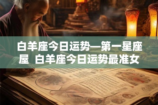 白羊座今日运势—第一星座屋  白羊座今日运势最准女生