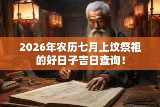 2026年农历七月上坟祭祖的好日子吉日查询！
