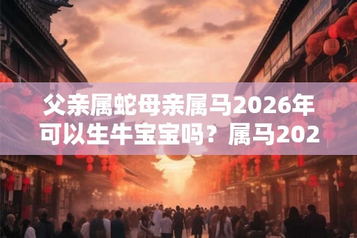 父亲属蛇母亲属马2026年可以生牛宝宝吗？属马2026年运势？