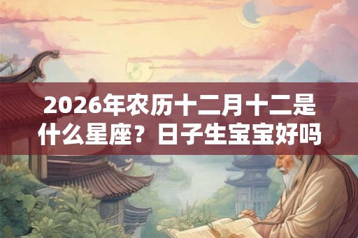 2026年农历十二月十二是什么星座?日子生宝宝好吗? 2026年农历十二月十二是什么星座?日子生宝宝好吗?