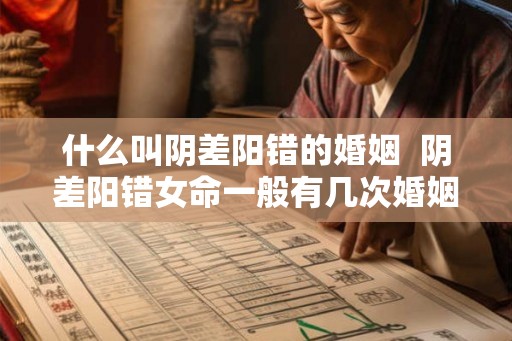 什么叫阴差阳错的婚姻  阴差阳错女命一般有几次婚姻