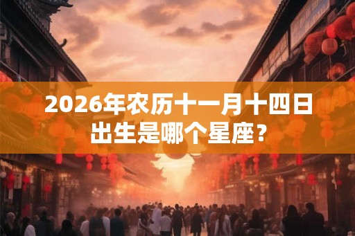 2026年农历十一月十四日出生是哪个星座？