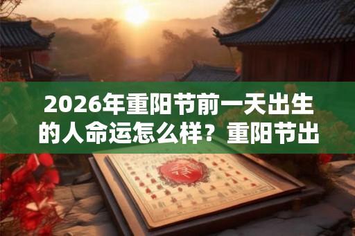 2026年重阳节前一天出生的人命运怎么样？重阳节出生的人好吗？