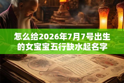 怎么给2026年7月7号出生的女宝宝五行缺水起名字 怎么给2026年7月7号出生的女宝宝五行缺水起名字