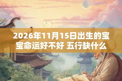 2026年11月15日出生的宝宝命运好不好 五行缺什么