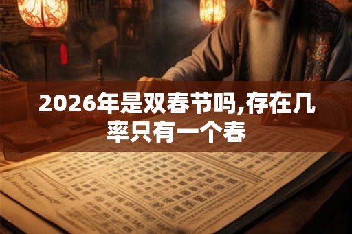 2026年是双春节吗,存在几率只有一个春
