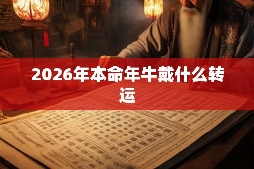 2026年本命年牛戴什么转运