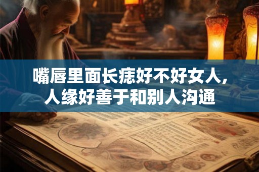 嘴唇里面长痣好不好女人,人缘好善于和别人沟通