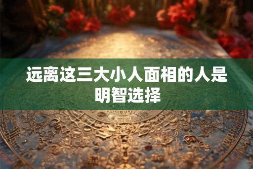 远离这三大小人面相的人是明智选择